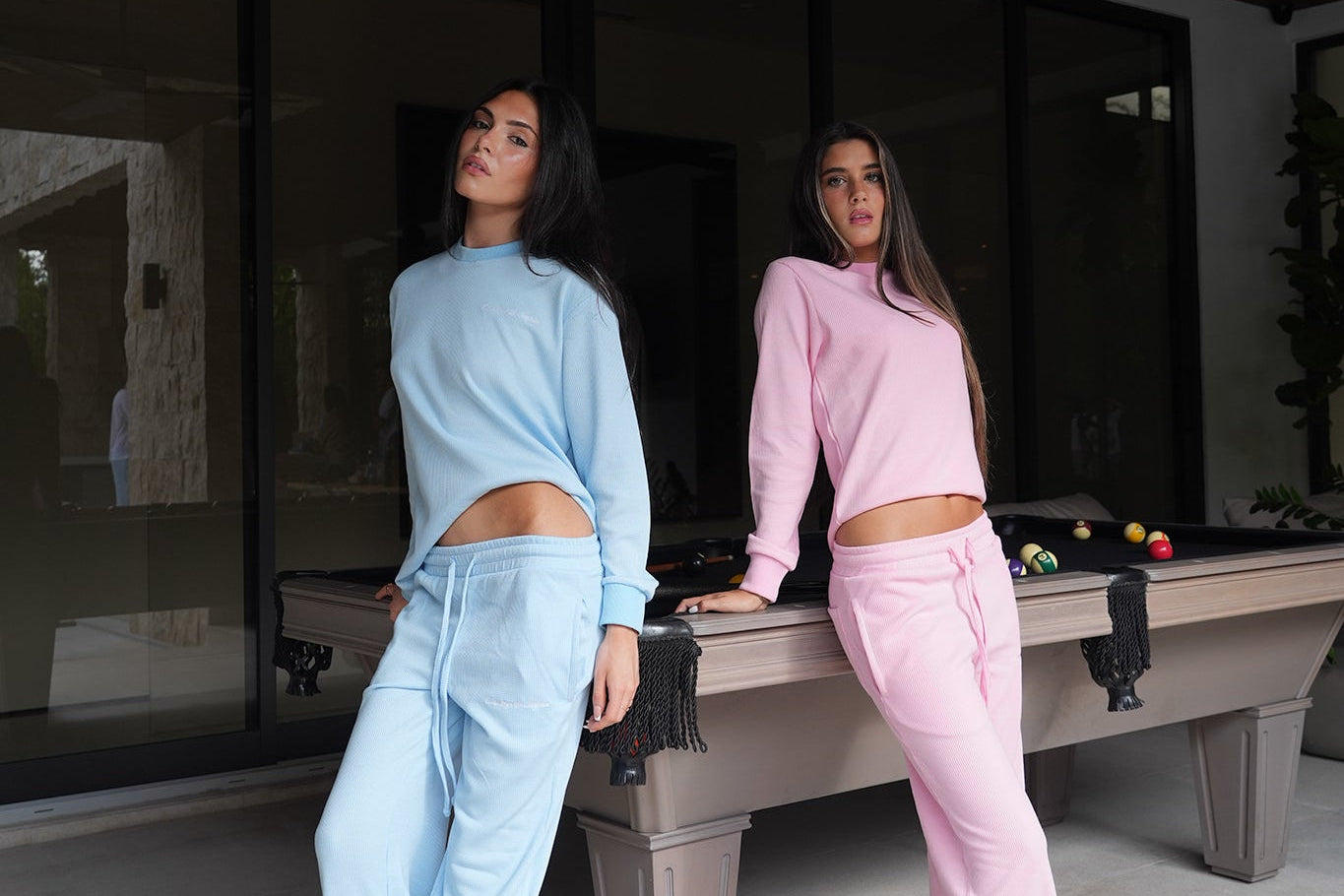 Baby Blue Waffle Knit Lounge Sweats – Countryside Staples