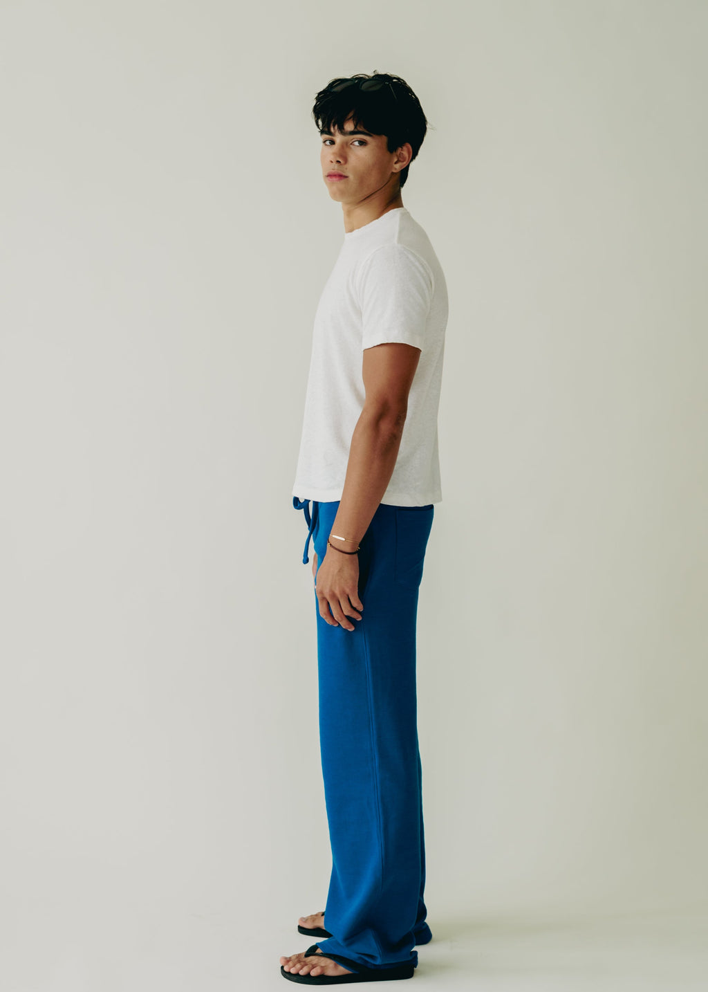 Royal Blue Waffle Knit Lounge Sweats