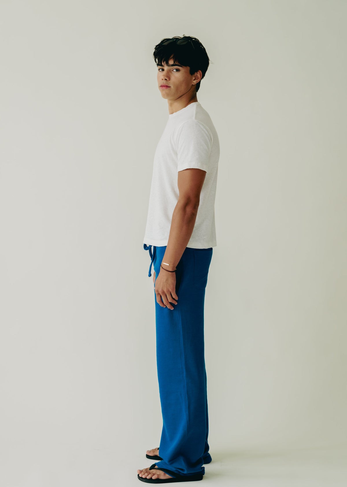 Royal Blue Waffle Knit Lounge Sweats