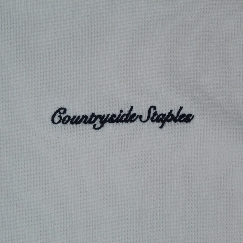 Cream Waffle Knit Long Sleeve