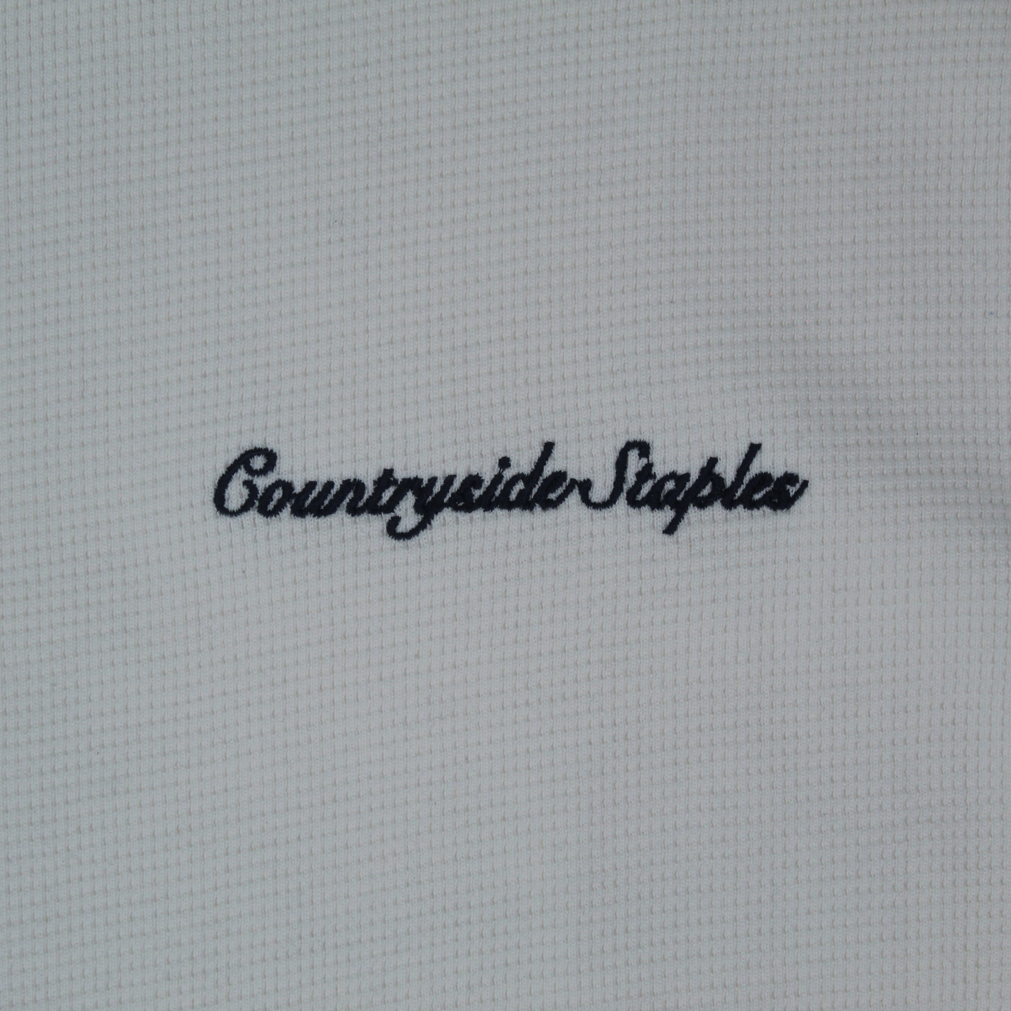 Cream Waffle Knit Long Sleeve