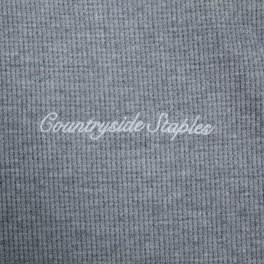 Gray Waffle Knit Lounge Sweats