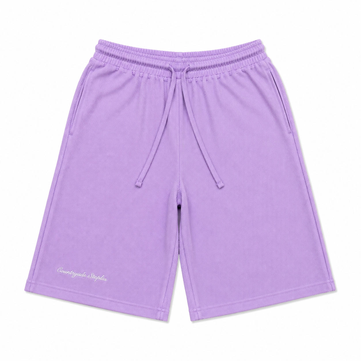 Lavender Waffle Knit Shorts