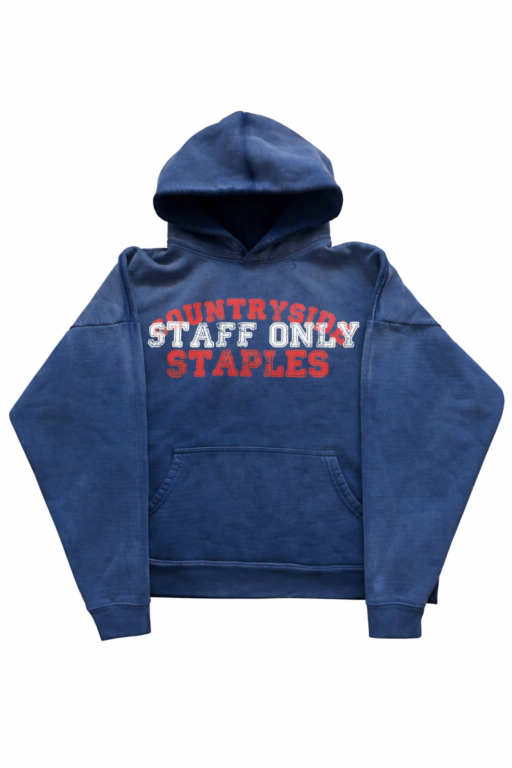 Faded Blue Staff Only Hoodie