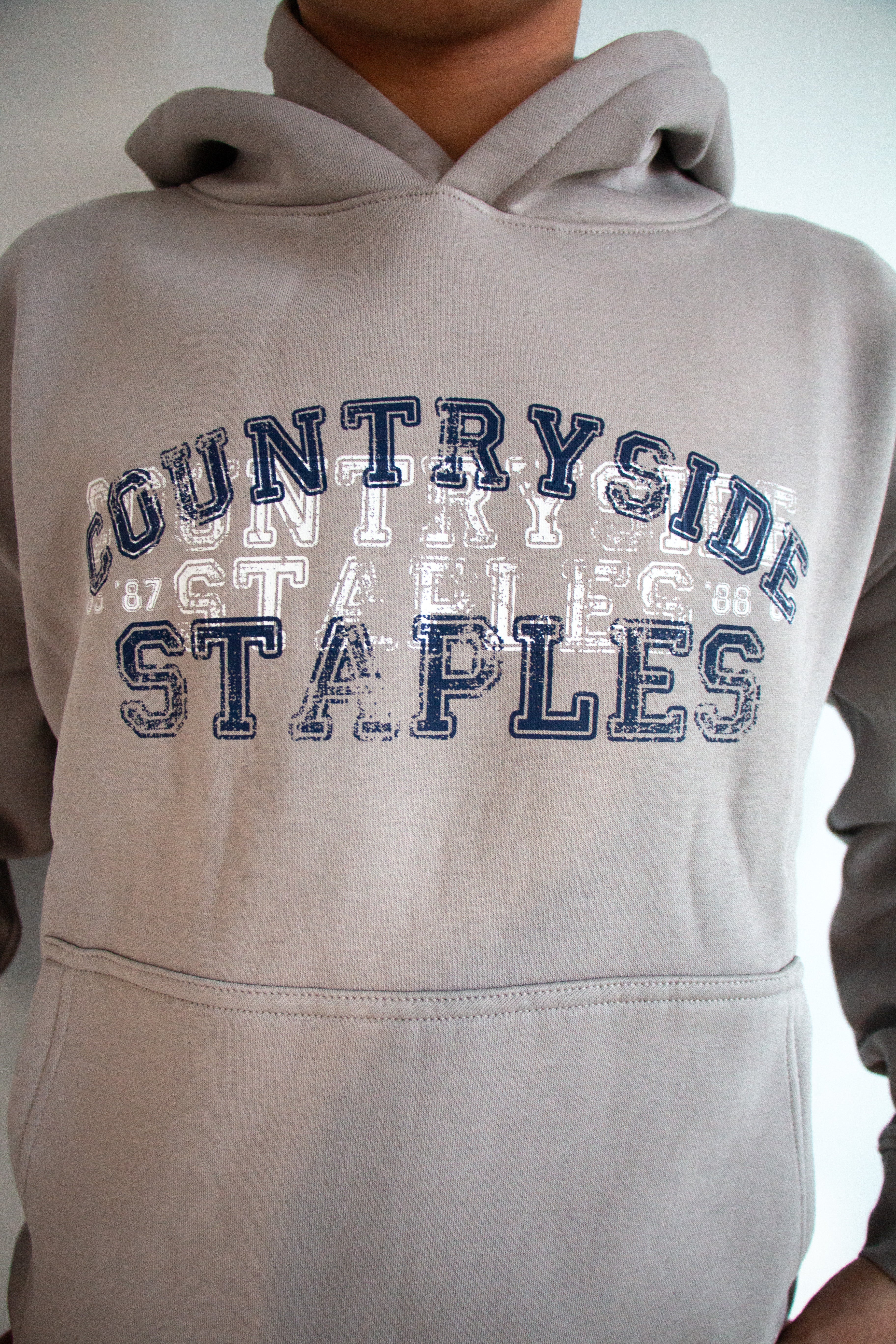 Vintage Collegiate Print Hoodie